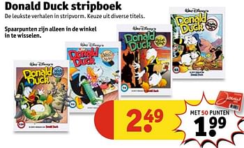 Aanbiedingen Donald duck stripboek - Huismerk - Kruidvat - Geldig van 13/06/2017 tot 25/06/2017 bij Kruidvat