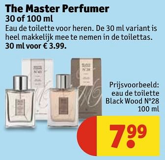 Aanbiedingen Eau de toilette black wood no 28 - The Master Perfumer - Geldig van 13/06/2017 tot 25/06/2017 bij Kruidvat