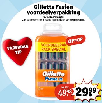 Aanbiedingen Gillette fusion voordeelverpakking - Gillette - Geldig van 13/06/2017 tot 25/06/2017 bij Kruidvat