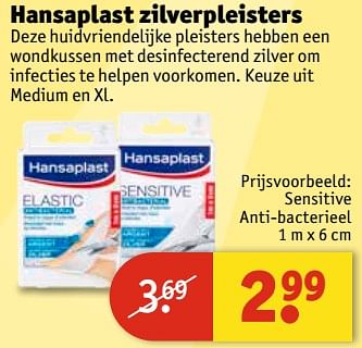 Aanbiedingen Sensitive anti-bacterieel - Hansaplast - Geldig van 13/06/2017 tot 25/06/2017 bij Kruidvat