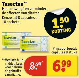 Aanbiedingen Tasectan capsules - Tasectan - Geldig van 13/06/2017 tot 25/06/2017 bij Kruidvat