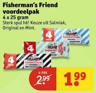 Aanbiedingen Fisherman`s friend voordeelpak - Fisherman's Friend - Geldig van 13/06/2017 tot 25/06/2017 bij Kruidvat
