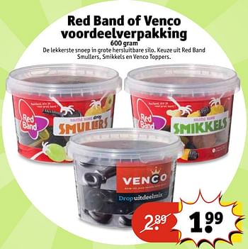 Aanbiedingen Red band of venco voordeelverpakking - Huismerk - Kruidvat - Geldig van 13/06/2017 tot 25/06/2017 bij Kruidvat