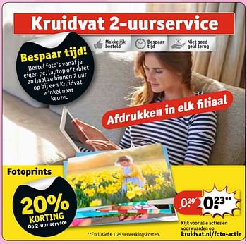 Aanbiedingen Kruidvat 2-uurservice - Huismerk - Kruidvat - Geldig van 13/06/2017 tot 25/06/2017 bij Kruidvat