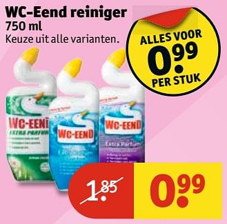 Aanbiedingen Wc-eend reiniger - WC Eend - Geldig van 13/06/2017 tot 25/06/2017 bij Kruidvat