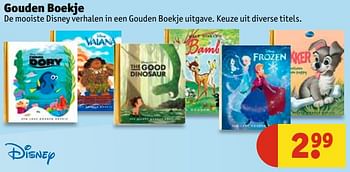 Aanbiedingen Gouden boekje - Disney - Geldig van 13/06/2017 tot 25/06/2017 bij Kruidvat