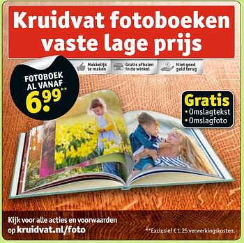 Aanbiedingen Kruidvat fotoboeken vaste lage prijs - Huismerk - Kruidvat - Geldig van 13/06/2017 tot 25/06/2017 bij Kruidvat