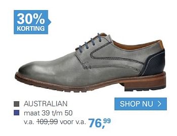 Aanbiedingen Schoenen - Australian - Geldig van 10/06/2017 tot 25/06/2017 bij Schuurman Schoenen