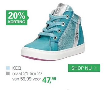 Aanbiedingen Schoenen - KEQ - Geldig van 10/06/2017 tot 25/06/2017 bij Schuurman Schoenen