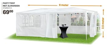 Aanbiedingen Partytent met zijwanden - Huismerk - Action - Geldig van 14/06/2017 tot 30/07/2017 bij Action