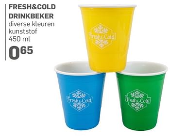 Aanbiedingen Fresh+cold drinkbeker - Huismerk - Action - Geldig van 14/06/2017 tot 30/07/2017 bij Action