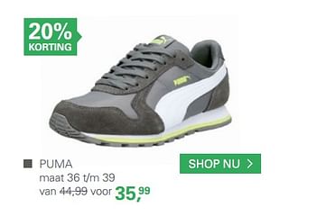 Aanbiedingen Shoes - Puma - Geldig van 10/06/2017 tot 25/06/2017 bij Schuurman Schoenen