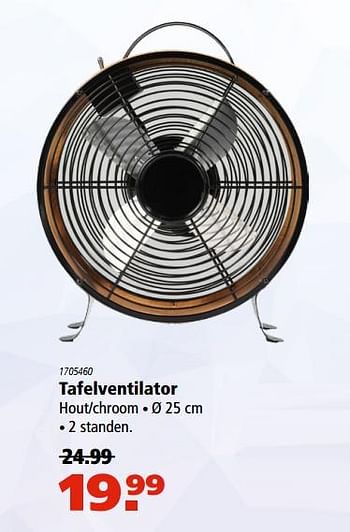 Aanbiedingen Tafelventilator - Huismerk - Marskramer - Geldig van 15/06/2017 tot 12/07/2017 bij Marskramer