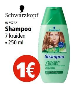 Aanbiedingen Shampoo - Schwartzkopf - Geldig van 15/06/2017 tot 12/07/2017 bij Marskramer