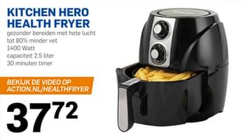 Aanbiedingen Kitchen hero health fryer - Huismerk - Action - Geldig van 14/06/2017 tot 21/06/2017 bij Action