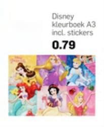 Aanbiedingen Disney kleurboek a3 - Disney - Geldig van 14/06/2017 tot 21/06/2017 bij Action
