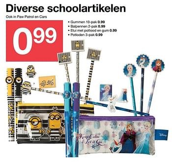 Aanbiedingen Diverse schoolartikelen - Huismerk - Zeeman  - Geldig van 17/06/2017 tot 23/06/2017 bij Zeeman