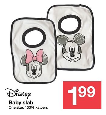 Aanbiedingen Baby slab - Disney - Geldig van 17/06/2017 tot 23/06/2017 bij Zeeman