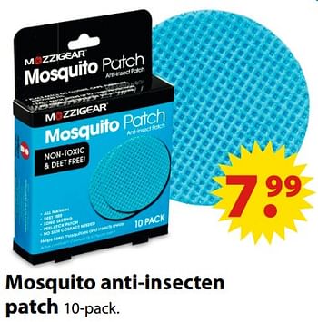 Aanbiedingen Mosquito anti-insecten patch - Mozzigear - Geldig van 19/06/2017 tot 31/07/2017 bij Multi Bazar