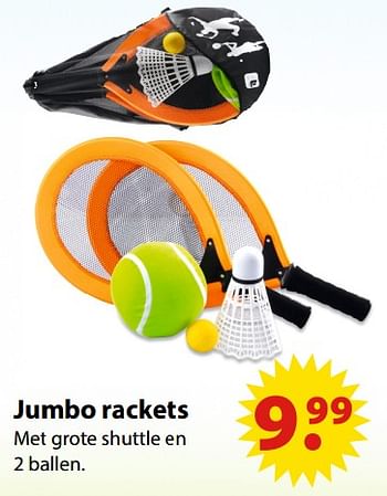 Aanbiedingen Jumbo rackets - Huismerk - Multi Bazar - Geldig van 19/06/2017 tot 31/07/2017 bij Multi Bazar