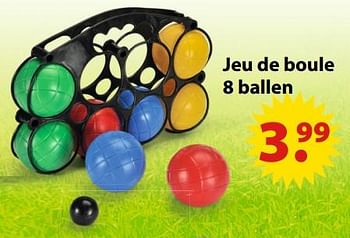 Aanbiedingen Jeu de boule 8 ballen - Huismerk - Multi Bazar - Geldig van 19/06/2017 tot 31/07/2017 bij Multi Bazar