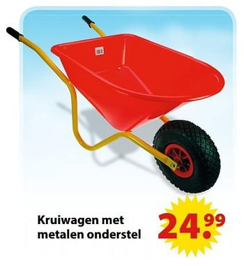 Aanbiedingen Kruiwagen met metalen onderstel - Huismerk - Multi Bazar - Geldig van 19/06/2017 tot 31/07/2017 bij Multi Bazar