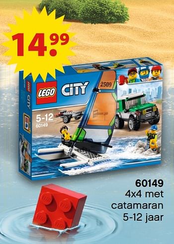 Aanbiedingen Lego 4x4 met catamaran - Lego - Geldig van 19/06/2017 tot 31/07/2017 bij Multi Bazar