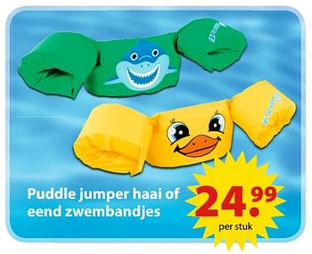 Aanbiedingen Puddle jumper haai of eend zwembandjes - Huismerk - Multi Bazar - Geldig van 19/06/2017 tot 31/07/2017 bij Multi Bazar