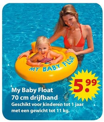 Aanbiedingen My baby float 70 cm drijfband - Huismerk - Multi Bazar - Geldig van 19/06/2017 tot 31/07/2017 bij Multi Bazar