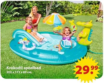 Aanbiedingen Krokodil speelbad - Huismerk - Multi Bazar - Geldig van 19/06/2017 tot 31/07/2017 bij Multi Bazar