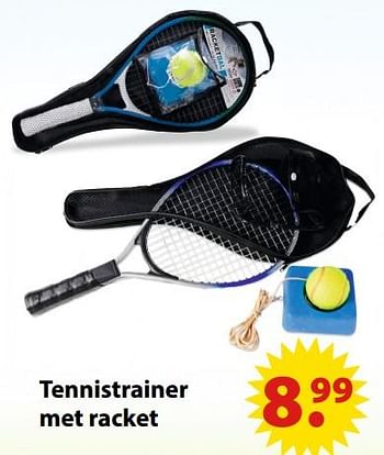Aanbiedingen Tennistrainer met racket - Huismerk - Multi Bazar - Geldig van 19/06/2017 tot 31/07/2017 bij Multi Bazar