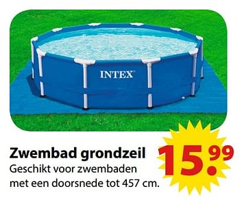 Aanbiedingen Zwembad grondzeil - Intex - Geldig van 19/06/2017 tot 31/07/2017 bij Multi Bazar