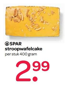 Aanbiedingen Spar stroopwafelcake - Spar - Geldig van 15/06/2017 tot 28/06/2017 bij Spar