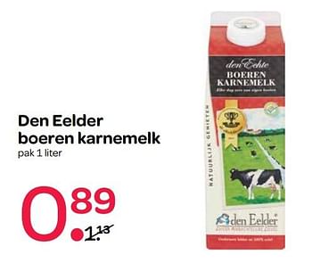 Aanbiedingen Den eelder boeren karnemelk - Den Eelder - Geldig van 15/06/2017 tot 28/06/2017 bij Spar