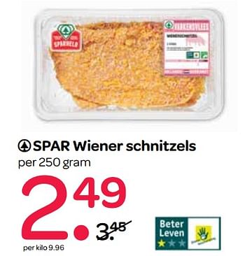Aanbiedingen Spar wiener schnitzels - Spar - Geldig van 15/06/2017 tot 28/06/2017 bij Spar