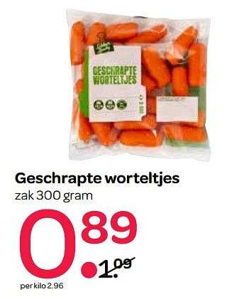 Aanbiedingen Geschrapte worteltjes - Huismerk - Spar  - Geldig van 15/06/2017 tot 28/06/2017 bij Spar