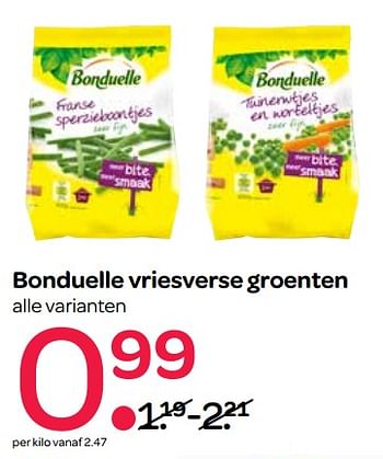 Aanbiedingen Bonduelle vriesverse groenten - Bonduelle - Geldig van 15/06/2017 tot 28/06/2017 bij Spar