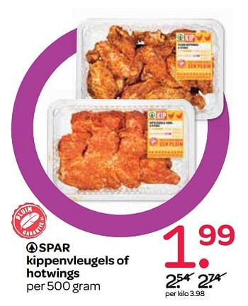 Aanbiedingen Spar kippenvleugels of hotwings - Spar - Geldig van 15/06/2017 tot 28/06/2017 bij Spar