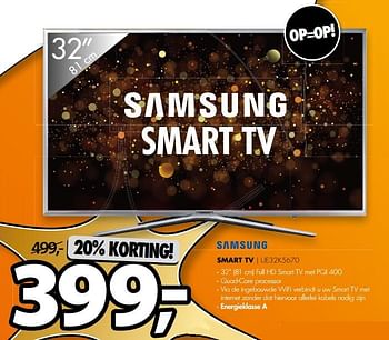Aanbiedingen Samsung smart tv ue32k5670 - Samsung - Geldig van 17/06/2017 tot 25/06/2017 bij Expert
