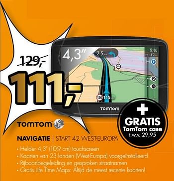 Aanbiedingen Tomtom navigatie start 42 west-europa - TomTom - Geldig van 17/06/2017 tot 25/06/2017 bij Expert