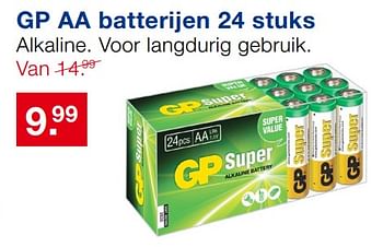 Aanbiedingen Gp aa batterijen - GP - Geldig van 18/06/2017 tot 09/07/2017 bij Handyman