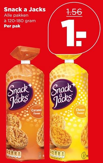 Aanbiedingen Snack a jacks - Snack a Jacks - Geldig van 18/06/2017 tot 24/06/2017 bij Plus