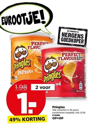 Aanbiedingen Pringles - Pringles - Geldig van 18/06/2017 tot 24/06/2017 bij Plus