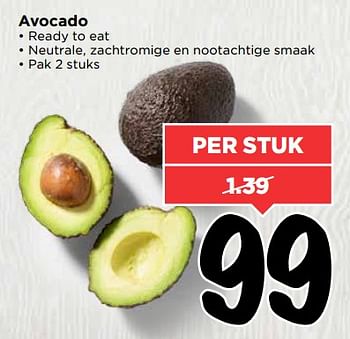 Aanbiedingen Avocado - Huismerk Vomar - Geldig van 18/06/2017 tot 24/06/2017 bij Vomar