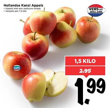 Aanbiedingen Hollandse kanzi appels - Huismerk Vomar - Geldig van 18/06/2017 tot 24/06/2017 bij Vomar