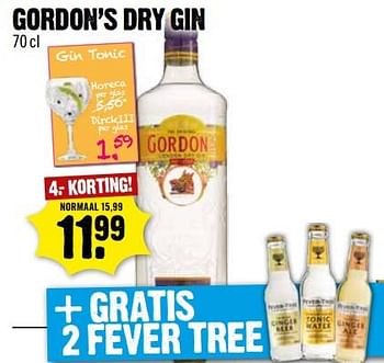 Aanbiedingen Gordon`s dry gin - Gordon's - Geldig van 18/06/2017 tot 24/06/2017 bij Dirk III