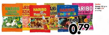 Aanbiedingen Haribo snoep - Haribo - Geldig van 16/06/2017 tot 24/06/2017 bij Wibra