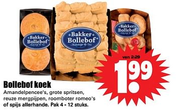 Aanbiedingen Bollebof koek - Bakker Bollebof - Geldig van 18/06/2017 tot 24/06/2017 bij Lekker Doen