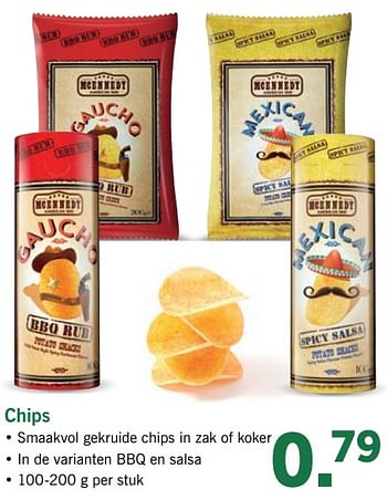 Aanbiedingen Chips - Mcennedy - Geldig van 19/06/2017 tot 24/06/2017 bij Lidl