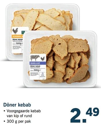 Aanbiedingen Döner kebab - Huismerk - Lidl - Geldig van 19/06/2017 tot 24/06/2017 bij Lidl